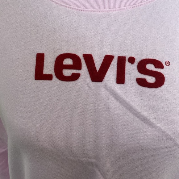 Levi’s Women’s Pink Crewneck Sweatshirt sz XL - Picture 2 of 3